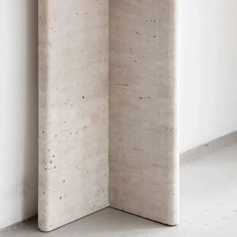 Console Élégante en Travertin Naturel-Atelier Travertin