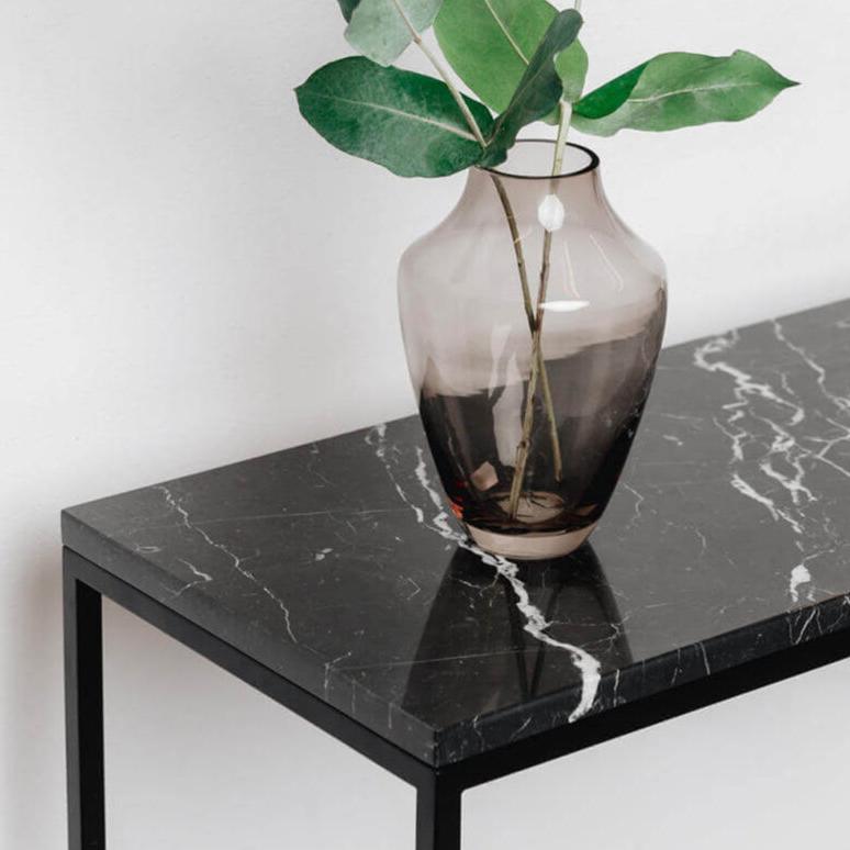 Console Luxe Marbre & Métal Chic-Atelier Travertin