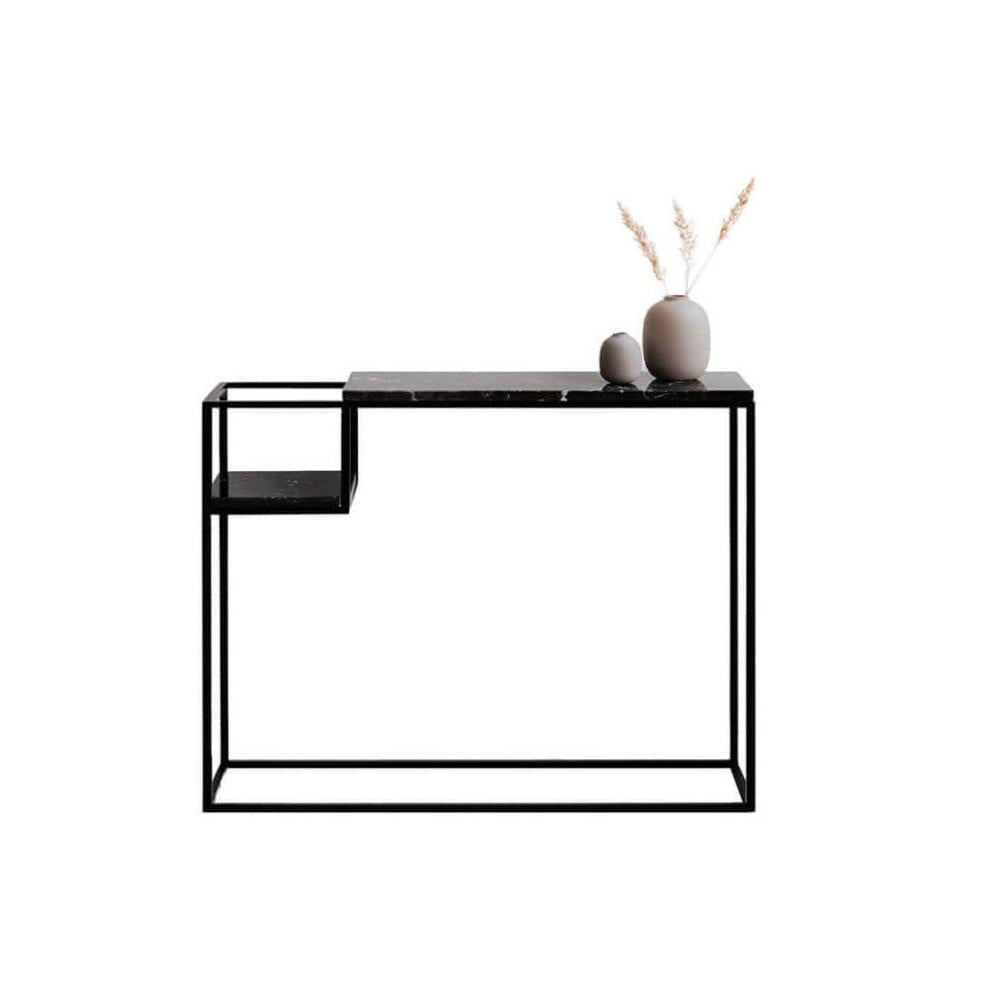 Console Luxe Marbre & Métal Chic-Atelier Travertin