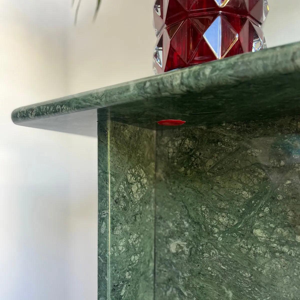 Console Luxe en Marbre Vert Guatemala-Atelier Travertin