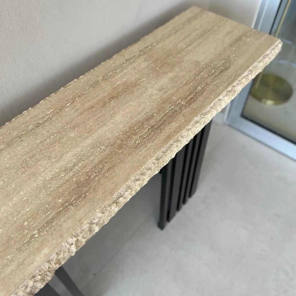 Console Luxe en Travertin pour Intérieur Chic-Atelier Travertin