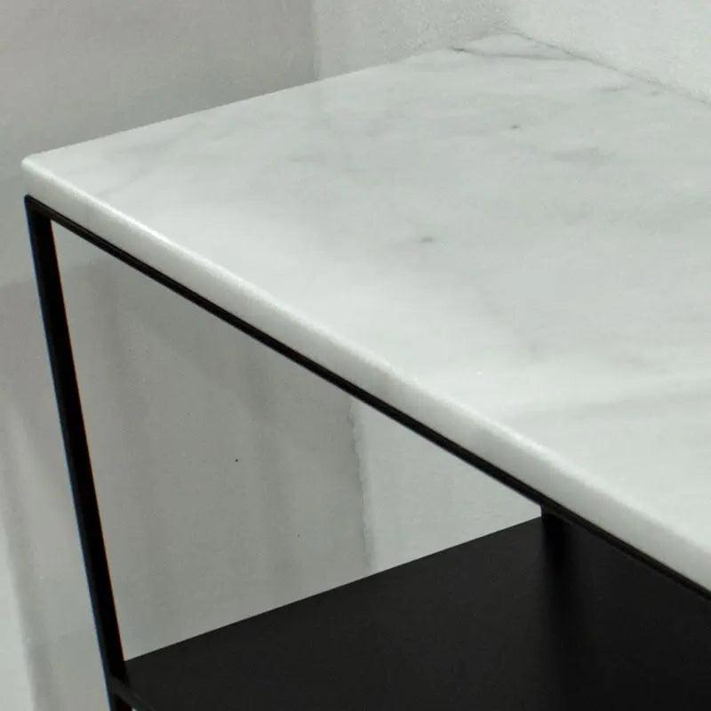 Console Marbre Blanc Élégante et Moderne-Atelier Travertin