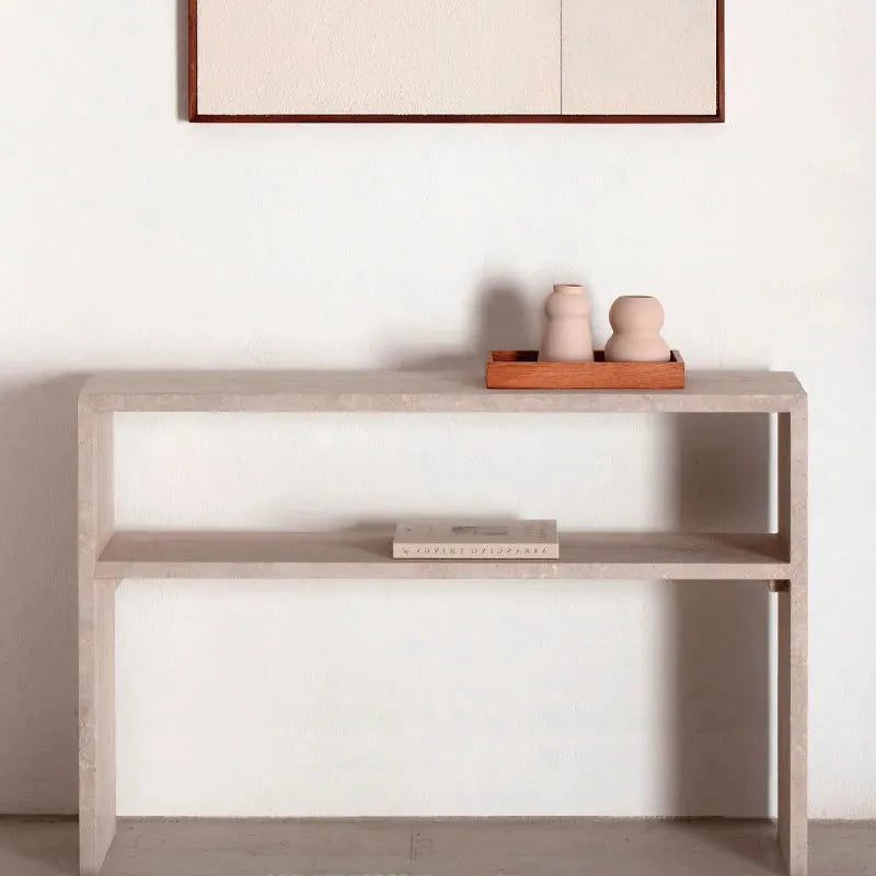 Console de Luxe en Travertin Aurora-Atelier Travertin
