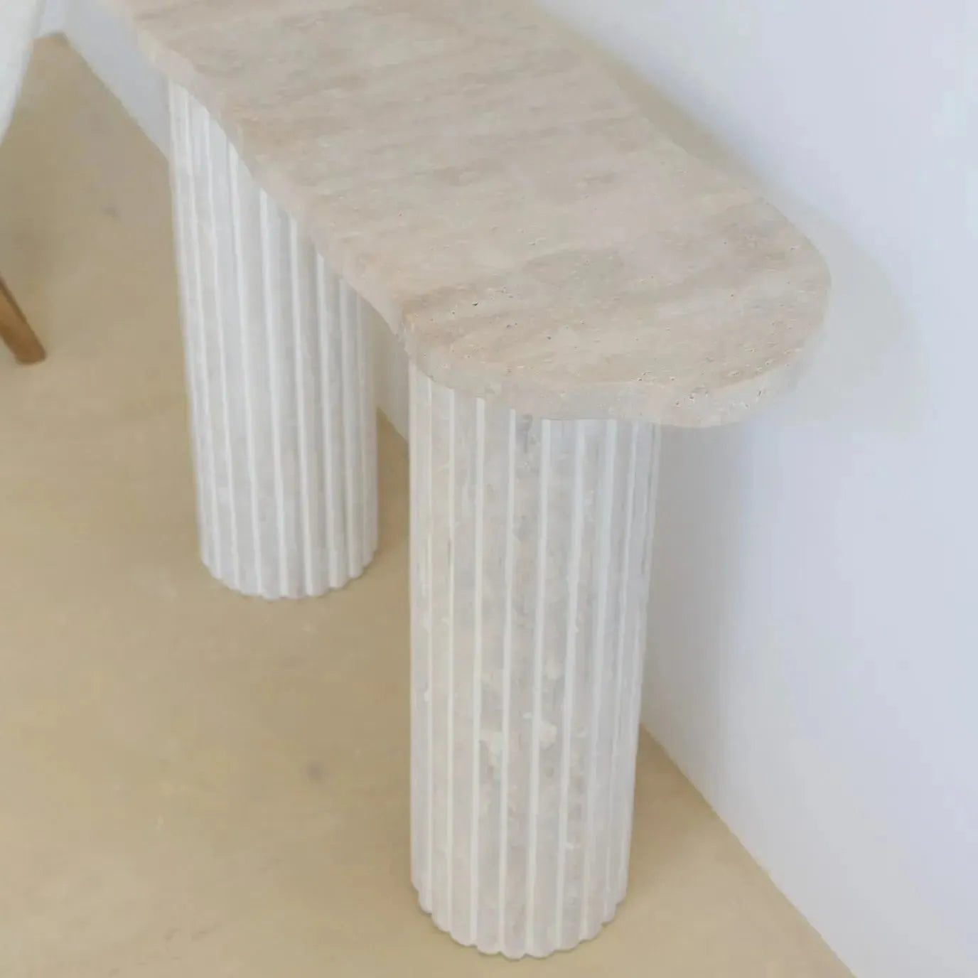 Console en Travertin Élegante Hercules-Atelier Travertin