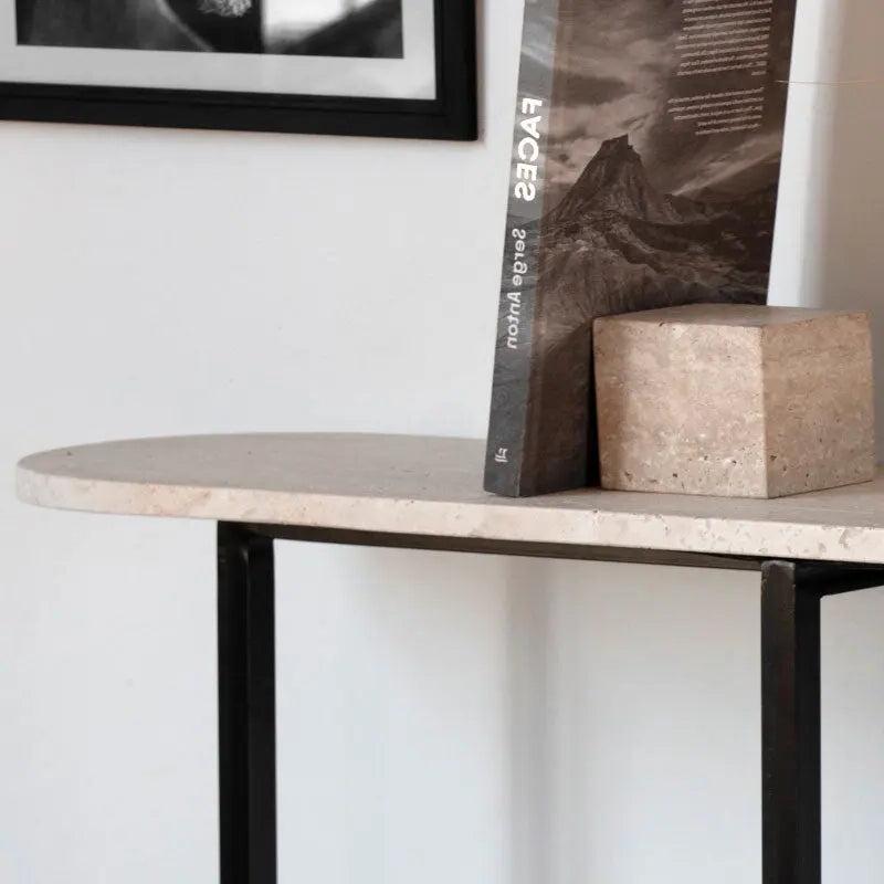 Console en travertin élégante-Atelier Travertin