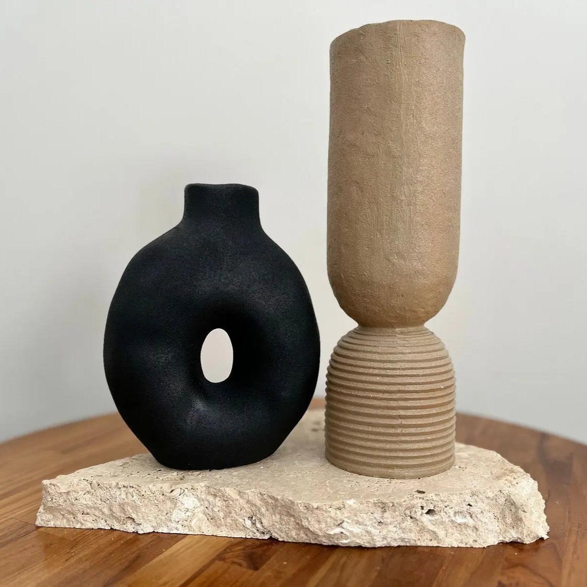 Élégance Naturelle: Plateau en Travertin-Atelier Travertin