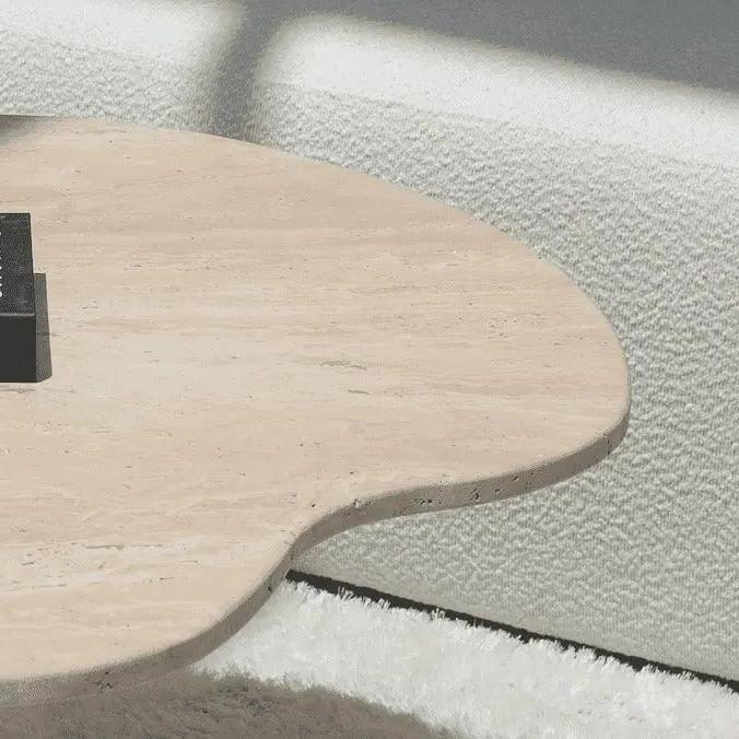 Élégance Naturelle: Table Basse Travertin-Atelier Travertin