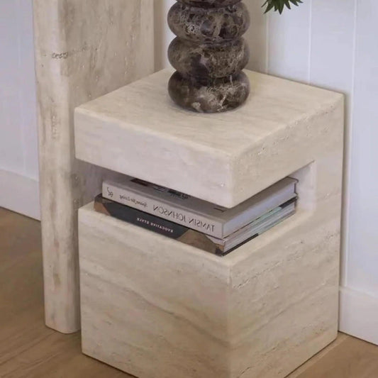 Élégance Naturelle : Table en Travertin-Atelier Travertin