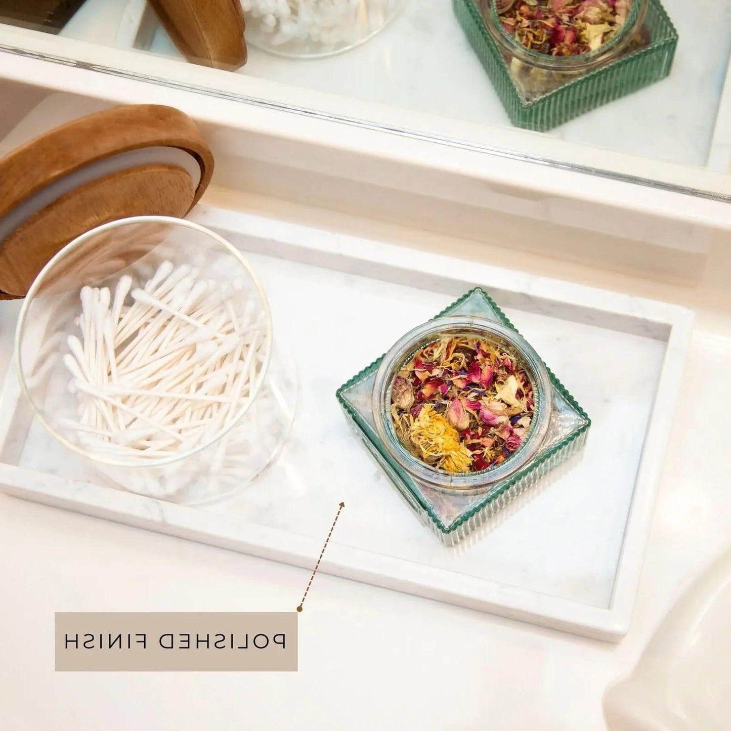 Plateau en marbre chic - Édition limitée-Atelier Travertin