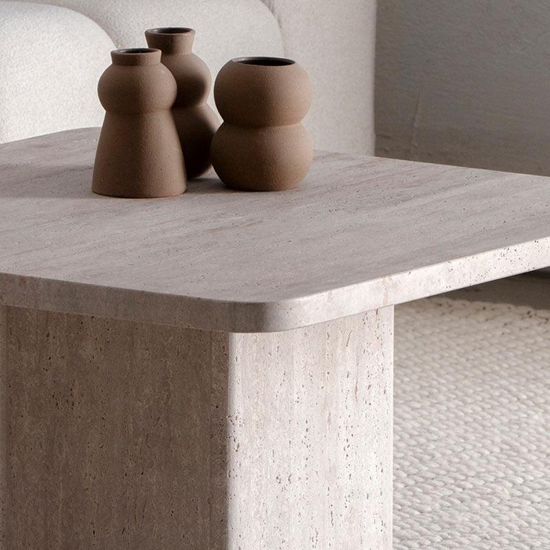 Table Basse Celya: Éclat et Élégance Travertin-Atelier Travertin