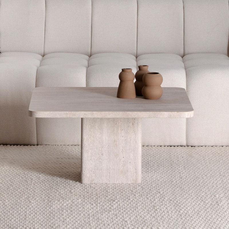 Table Basse Celya: Éclat et Élégance Travertin-Atelier Travertin