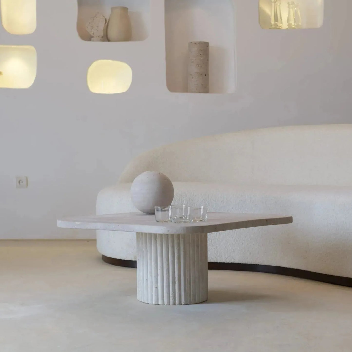 Table Basse Luxe Travertin Helios-Atelier Travertin