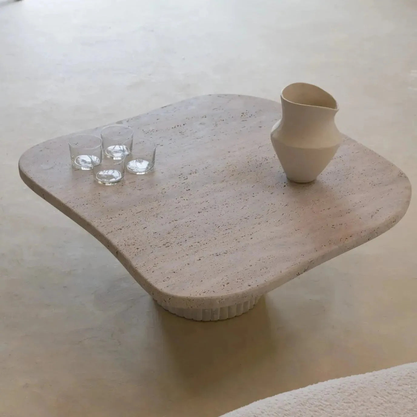 Table Basse Luxe Travertin Helios-Atelier Travertin