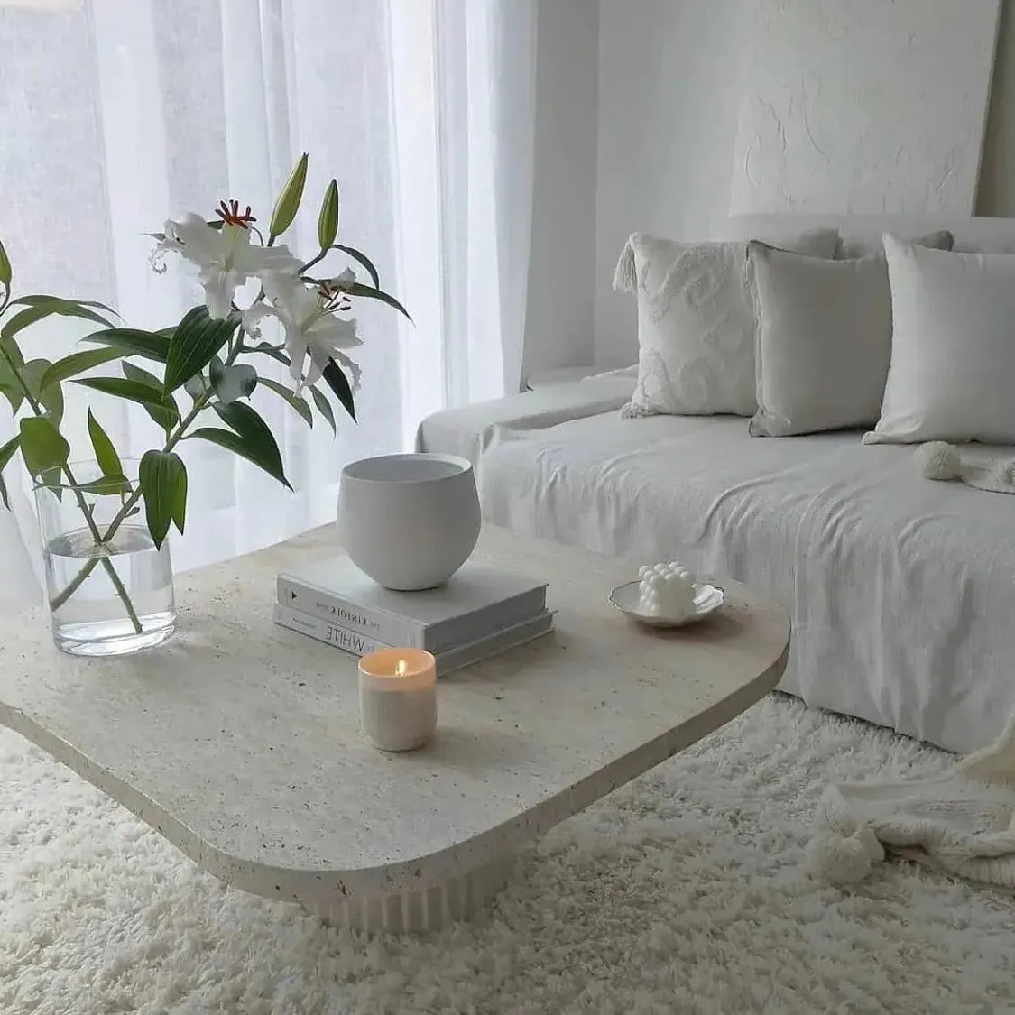 Table Basse Luxe Travertin Helios-Atelier Travertin