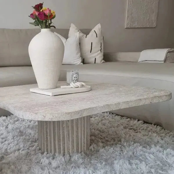 Table Basse Luxe Travertin Helios-Atelier Travertin