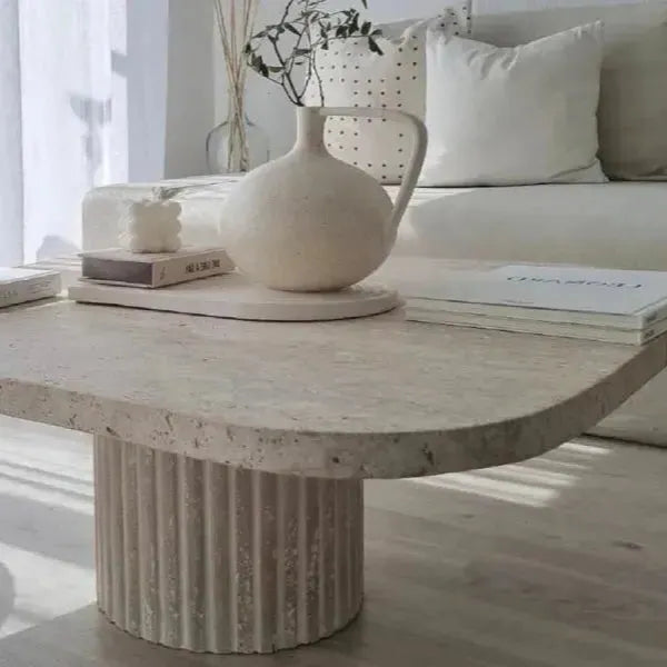 Table Basse Luxe Travertin Helios-Atelier Travertin