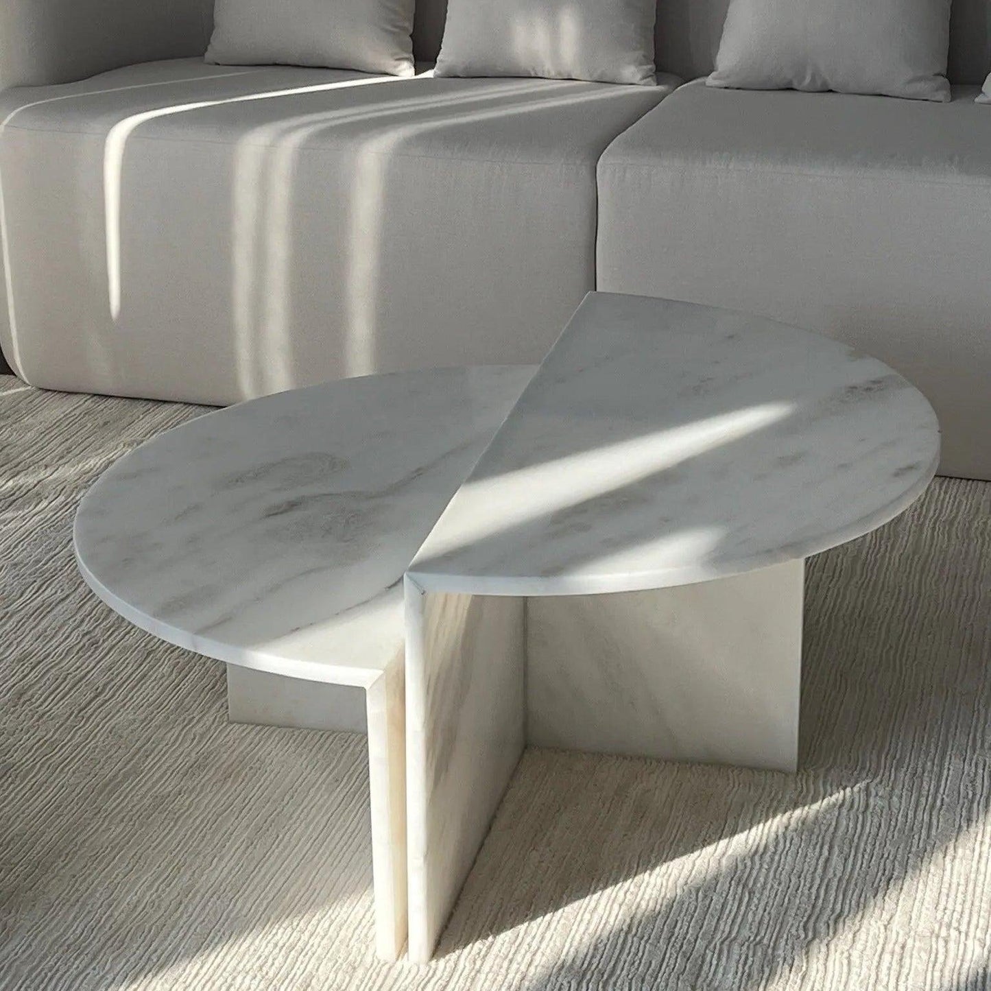 Table Basse Luxe en Marbre-Atelier Travertin