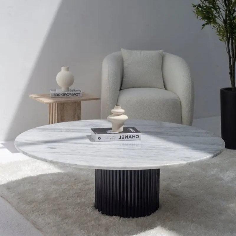 Table Basse Luxe en Marbre & Travertin-Atelier Travertin