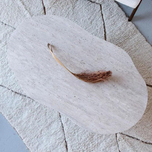 Table Basse Luxe en Travertin Jade-Atelier Travertin
