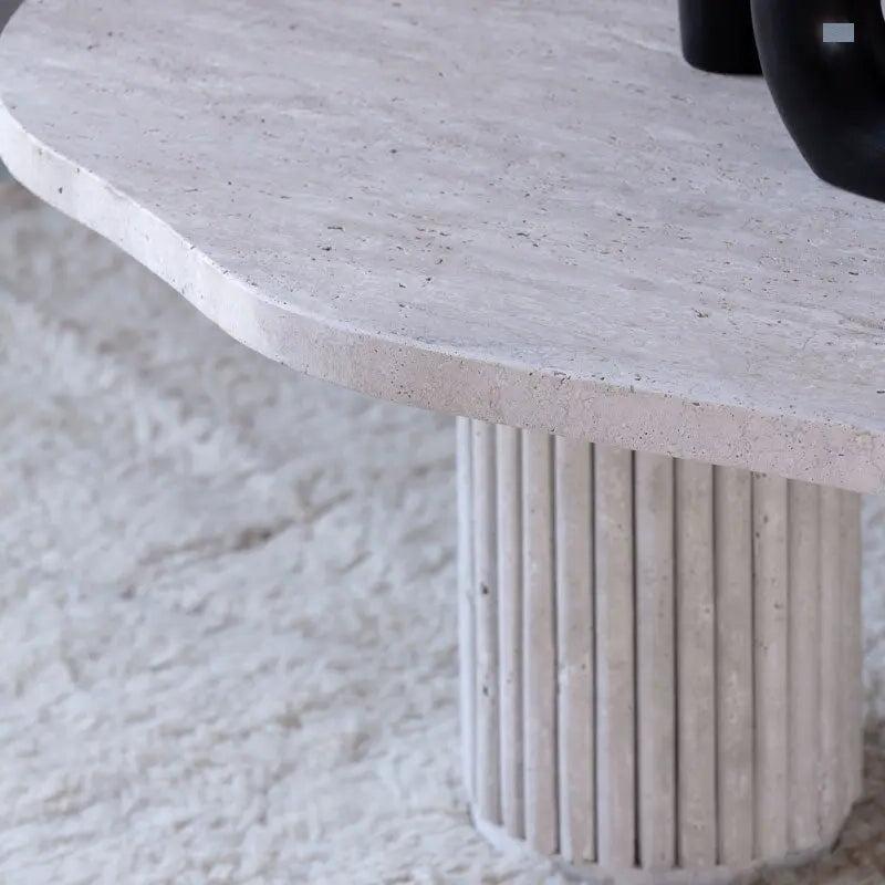 Table Basse Luxe en Travertin Jade-Atelier Travertin