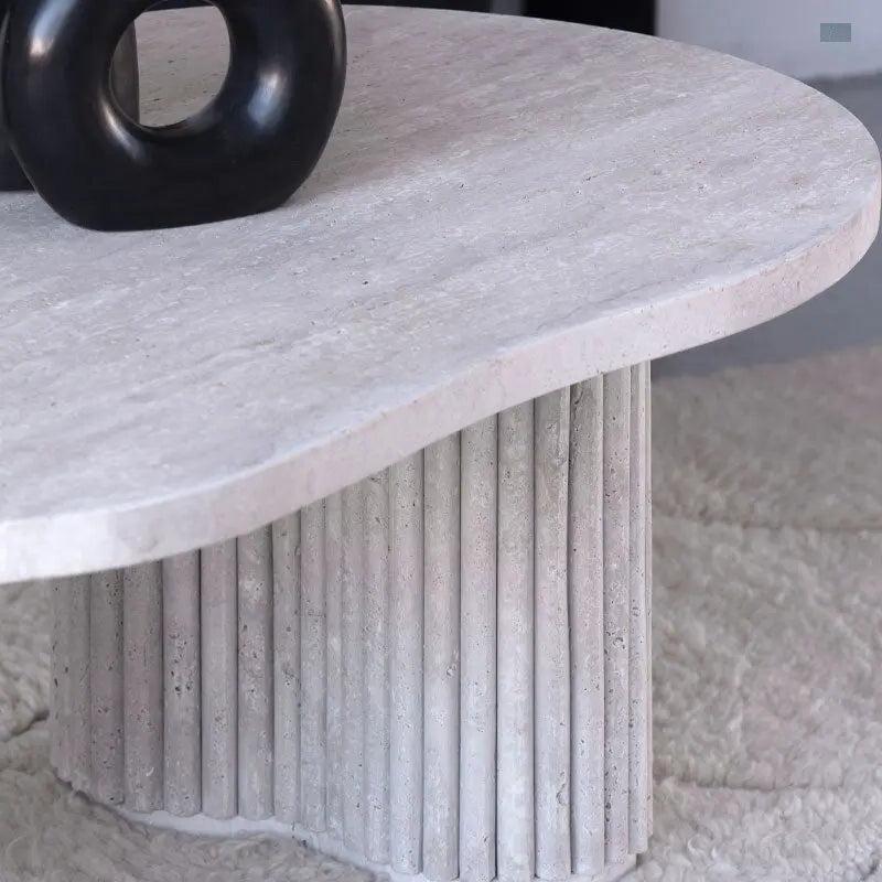 Table Basse Luxe en Travertin Jade-Atelier Travertin