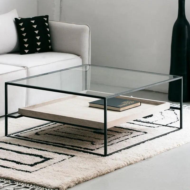 Table Basse Talia : Éclat et Élégance en Travertin-Atelier Travertin