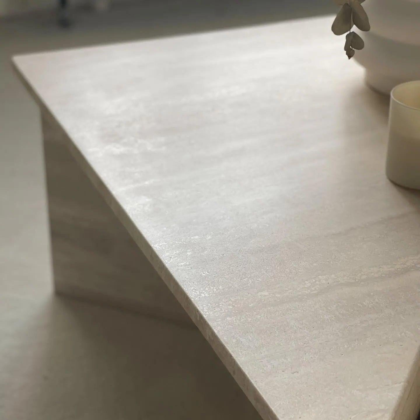 Table Basse Travertin Chic & Épurée-Atelier Travertin
