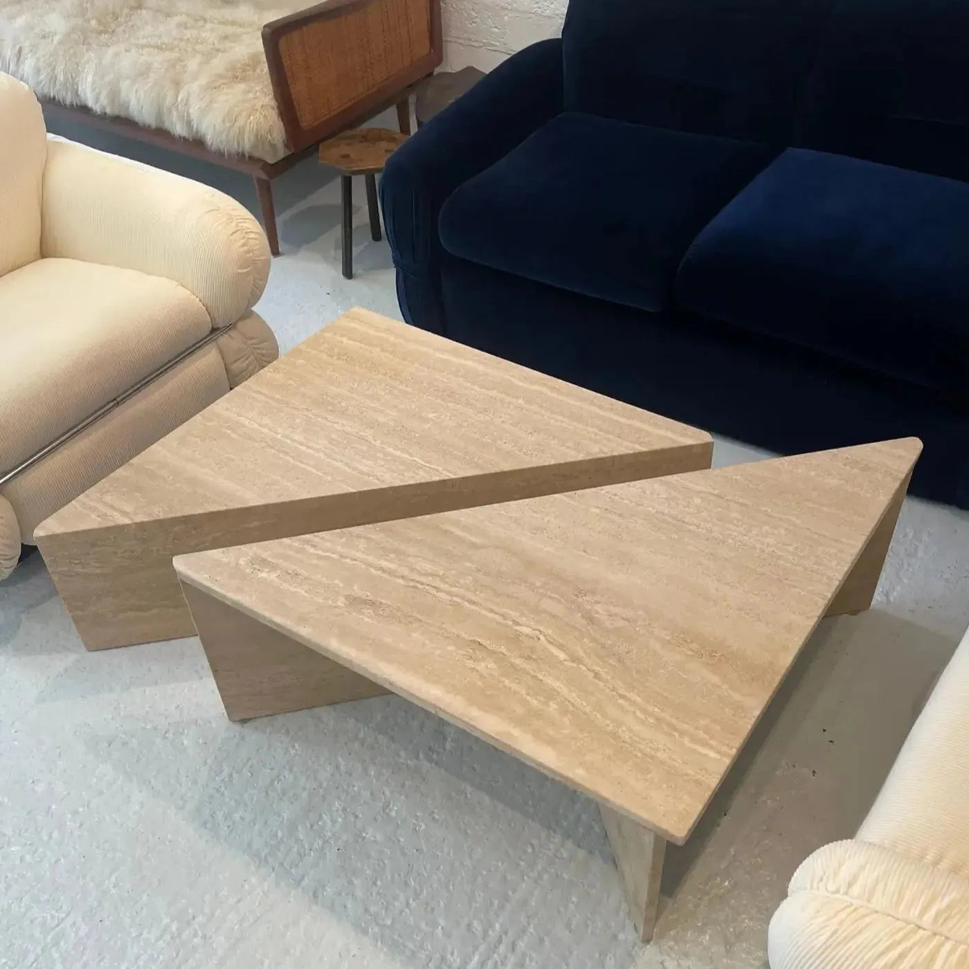 Table Basse Travertin Chic & Épurée-Atelier Travertin