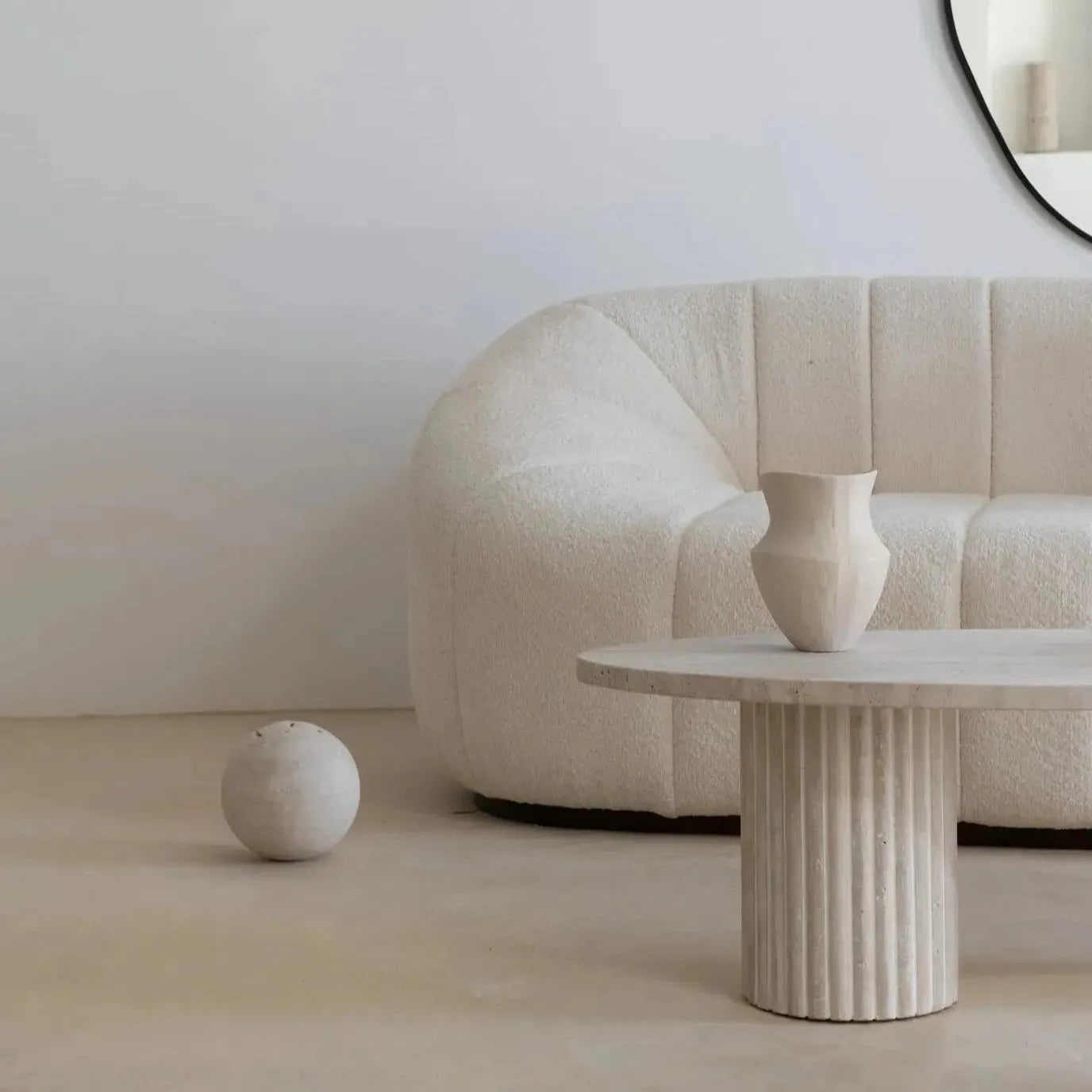 Table Basse en Travertin Éclat et Élégance-Atelier Travertin