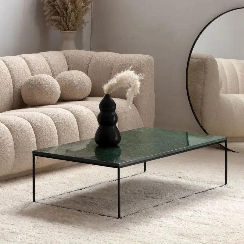 Table Basse en Travertin - Élégance Intemporelle-Atelier Travertin