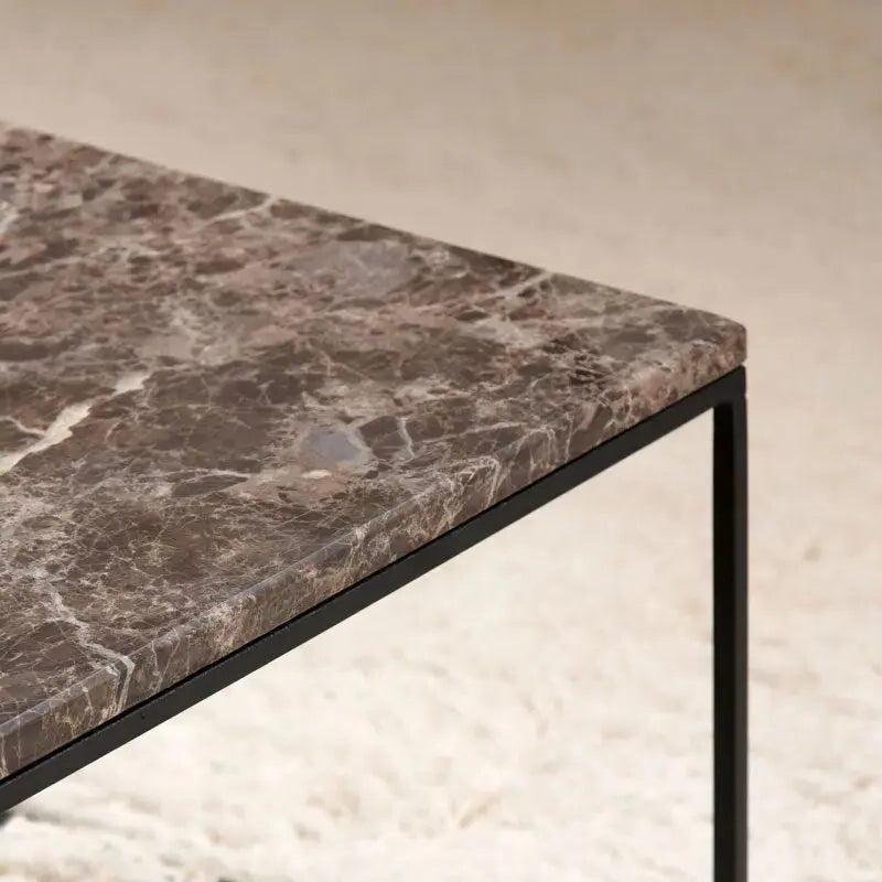 Table Basse en Travertin - Élégance Intemporelle-Atelier Travertin