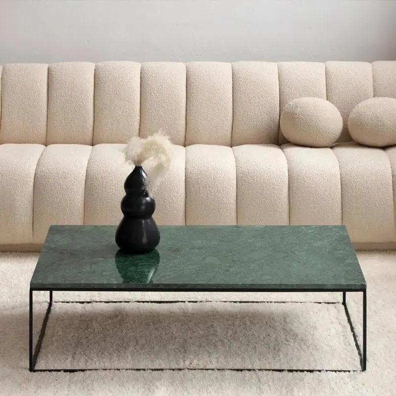 Table Basse en Travertin - Élégance Intemporelle-Atelier Travertin
