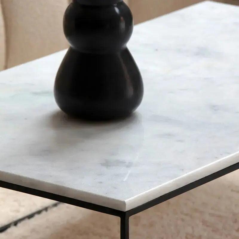 Table Basse en Travertin - Élégance Intemporelle-Atelier Travertin