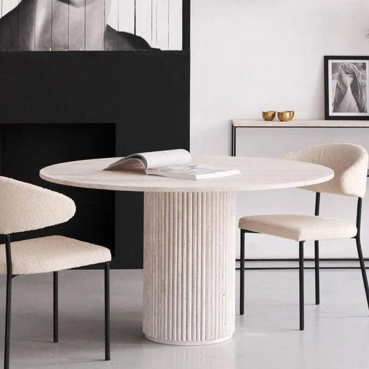 Table Ronde Travertin Élite-Atelier Travertin