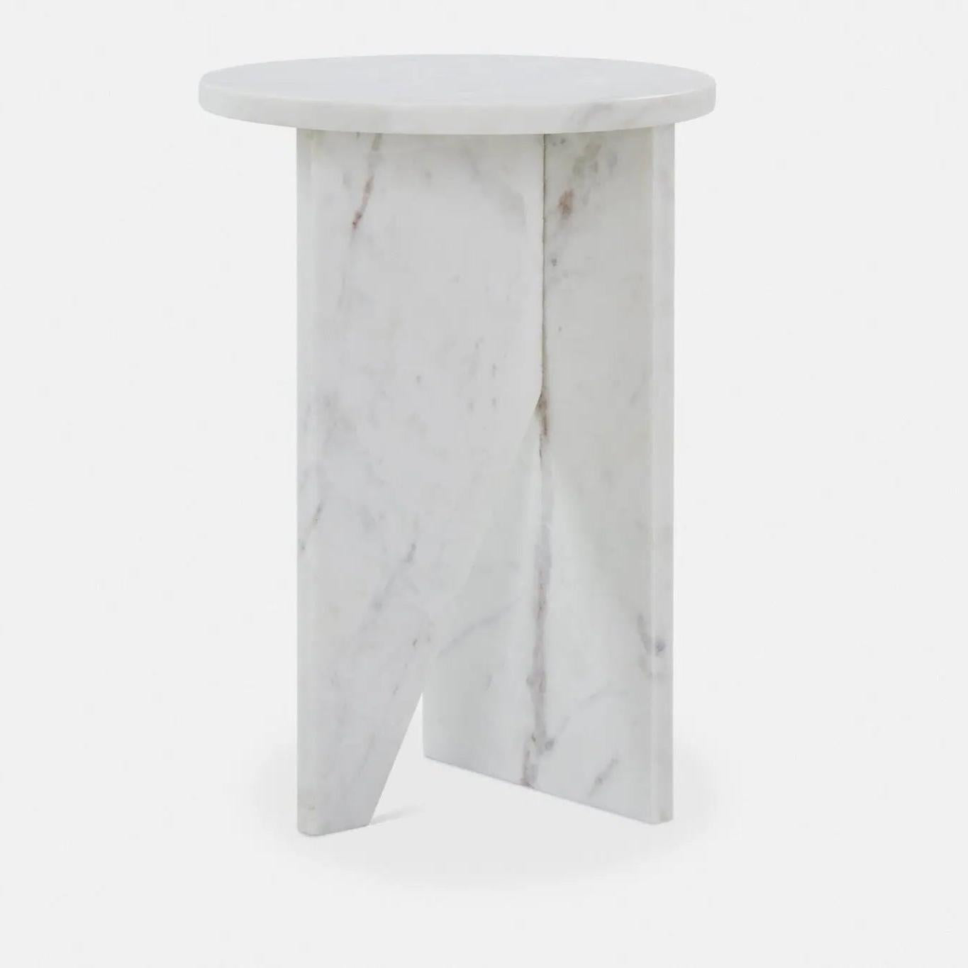 Table d'Ombre en Marbre Véritable-Atelier Travertin