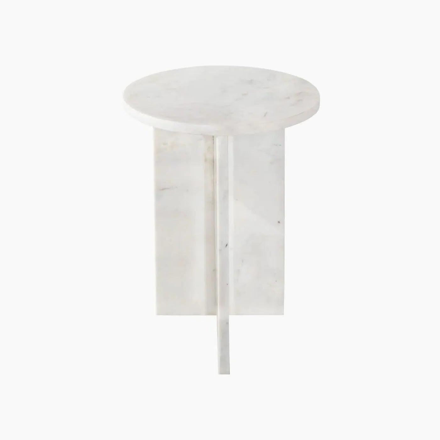 Table d'Ombre en Marbre Véritable-Atelier Travertin