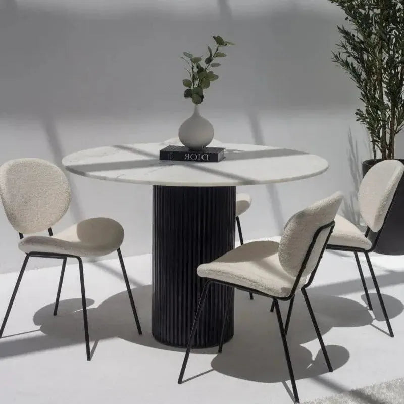 Table ronde en marbre : Élégance et Design-Atelier Travertin
