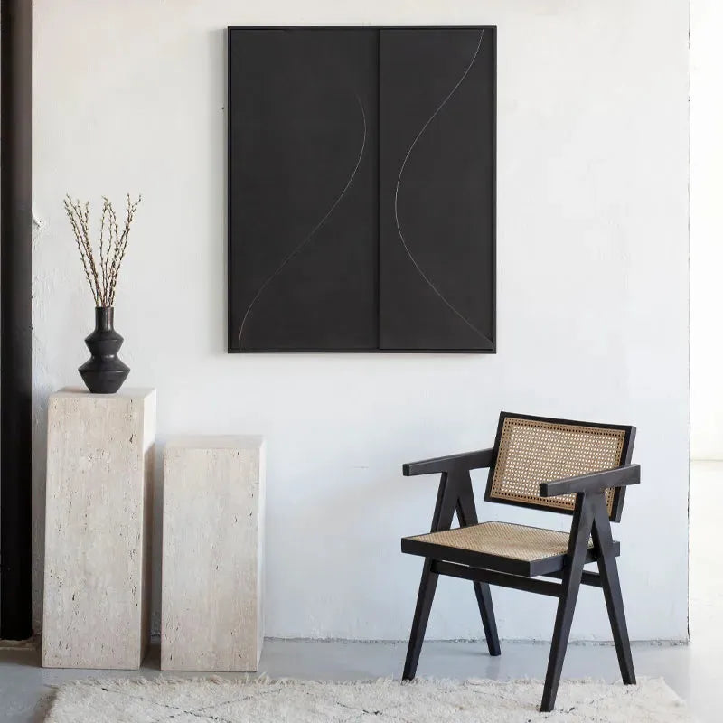 Tableau Abstrait 3D Luxueux AXIS-Atelier Travertin