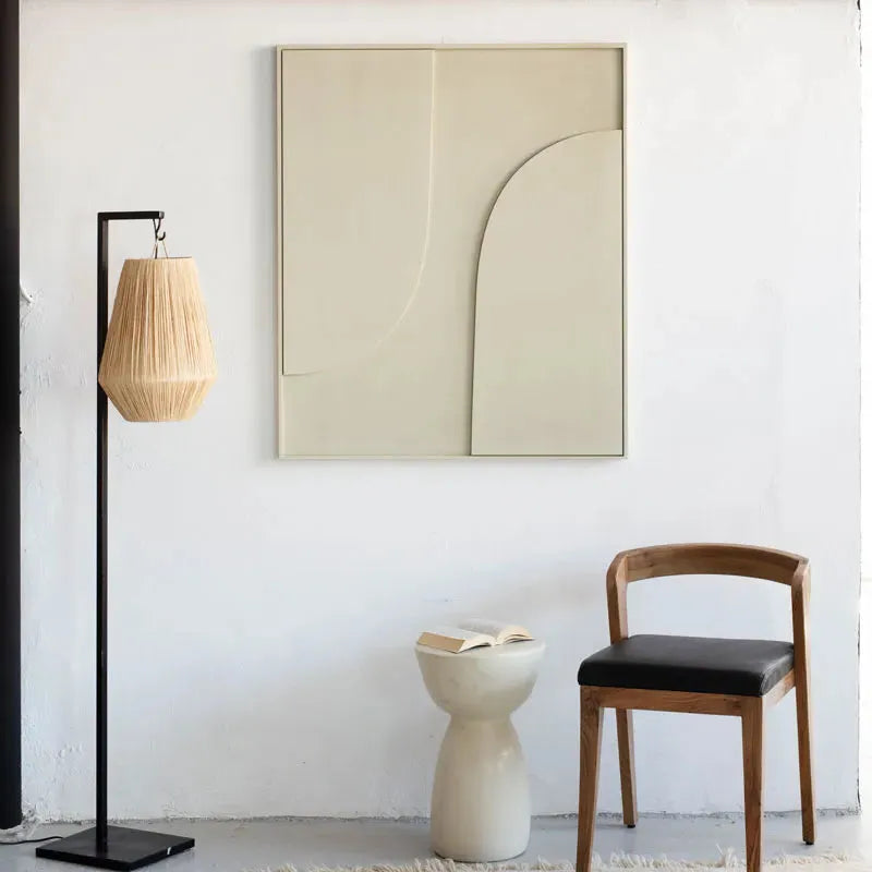 Tableau Bois Peinture Satinée Élégant-Atelier Travertin