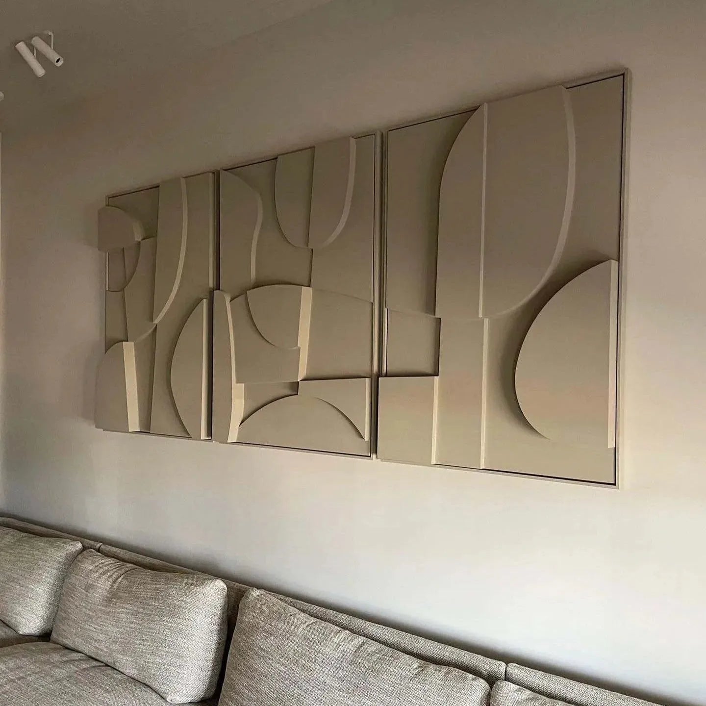 Tableaux Abstraits 3D - Élégance Contemporaine-Atelier Travertin