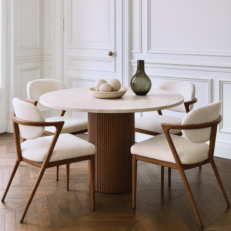 Comment faire fabriquer une table en travertin sur mesure ? Le guide complet