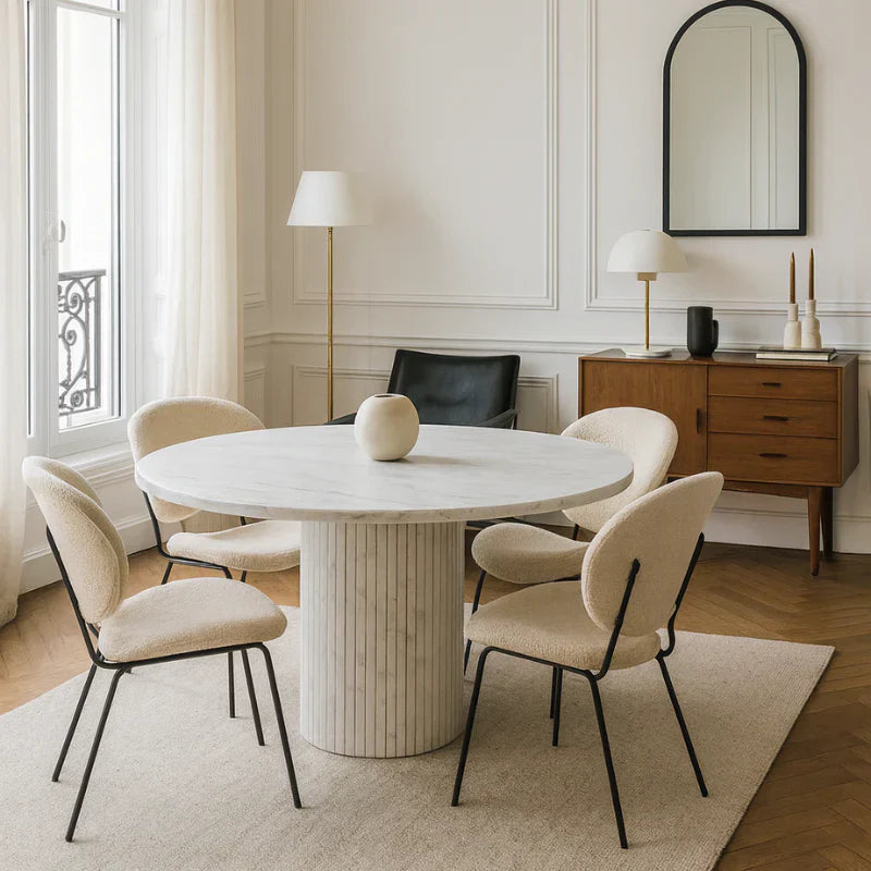 Comment choisir une table à manger en marbre ? Guide technique pour un choix durable et structurant