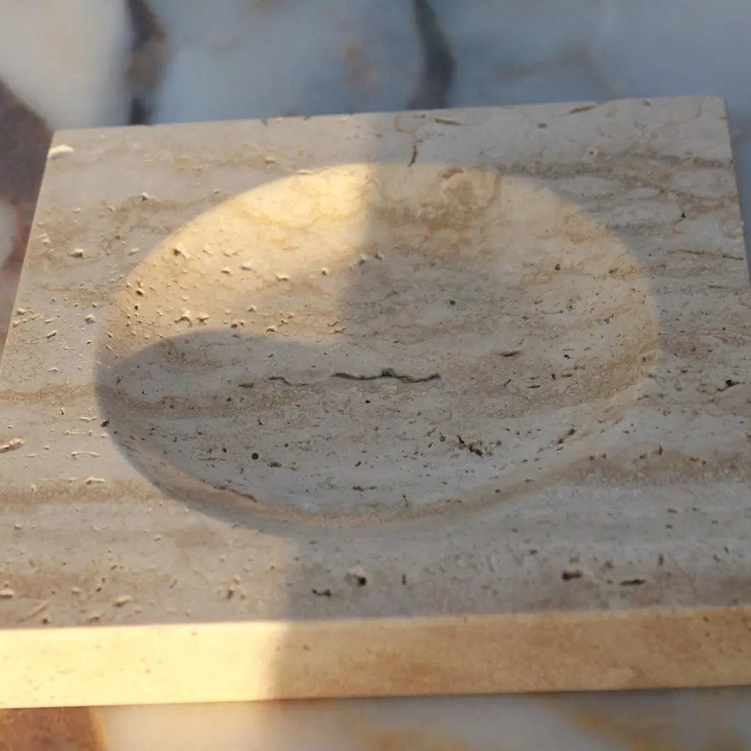 Attrape-anneaux Élégant en Pierre Naturelle-Atelier Travertin