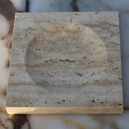 Attrape-anneaux Élégant en Pierre Naturelle-Atelier Travertin