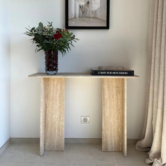Console Chic en Travertin Naturel-Atelier Travertin