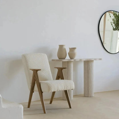 Console en Travertin Élegante Hercules-Atelier Travertin