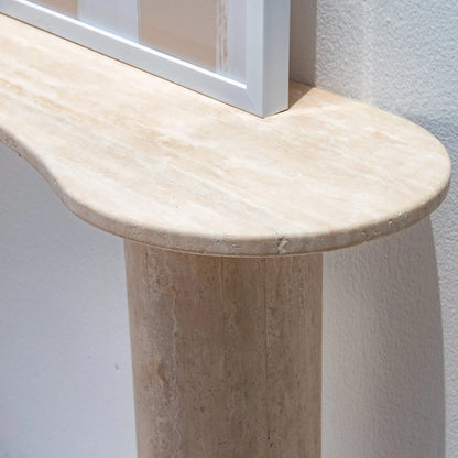 Console en travertin Alta élégance naturelle-Atelier Travertin