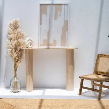 Console en travertin Alta élégance naturelle-Atelier Travertin