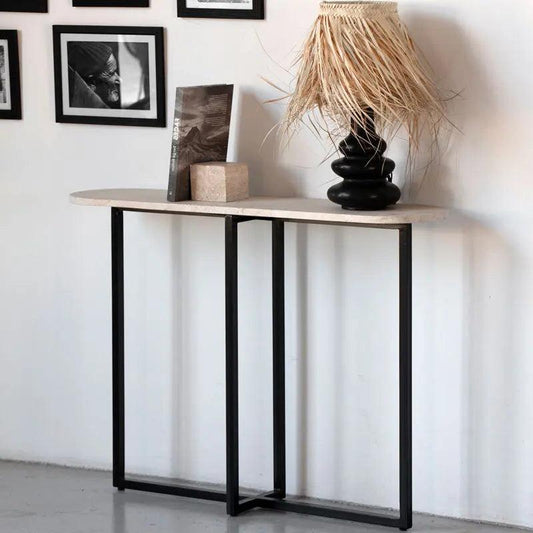 Console en travertin élégante-Atelier Travertin