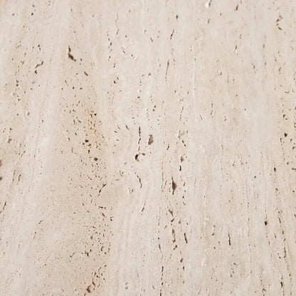 Élégance Carrée: Table en Travertin-Atelier Travertin